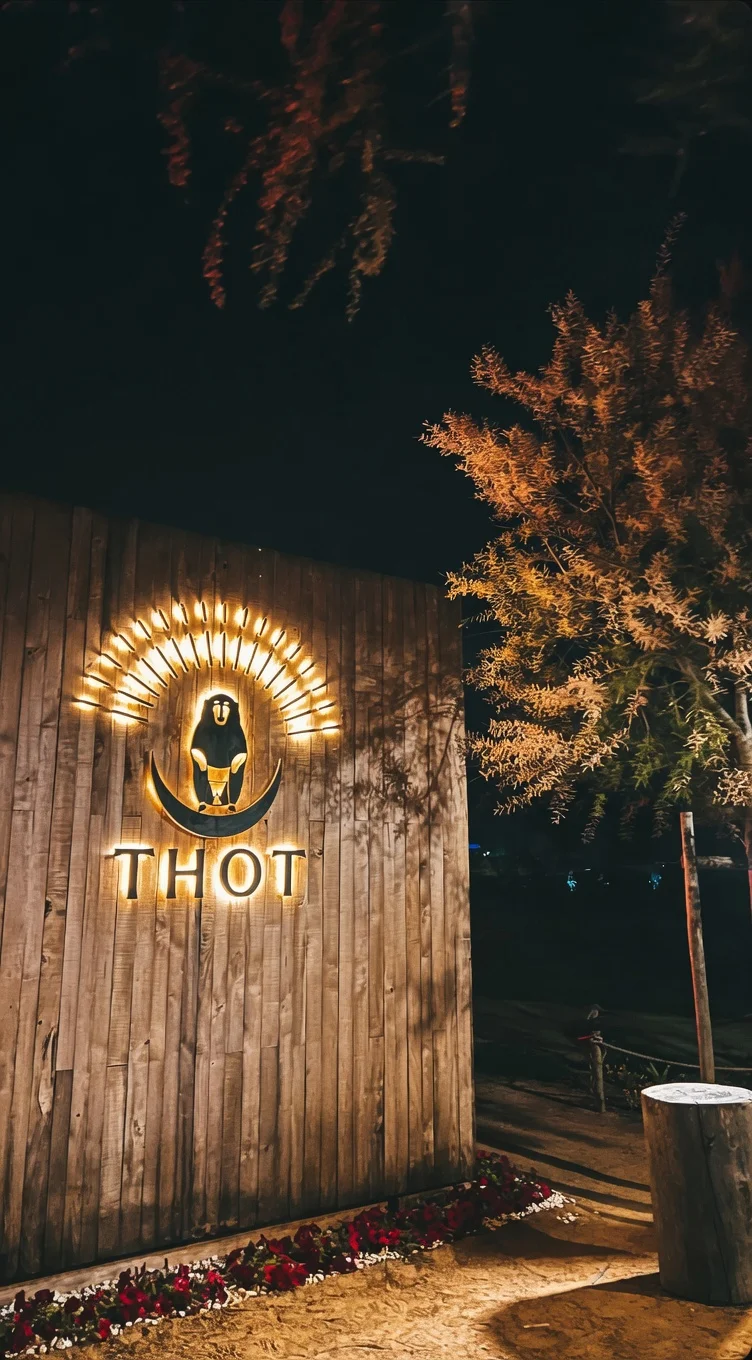 Insegna Thot sunset bar sul mare, Porto Cesareo
