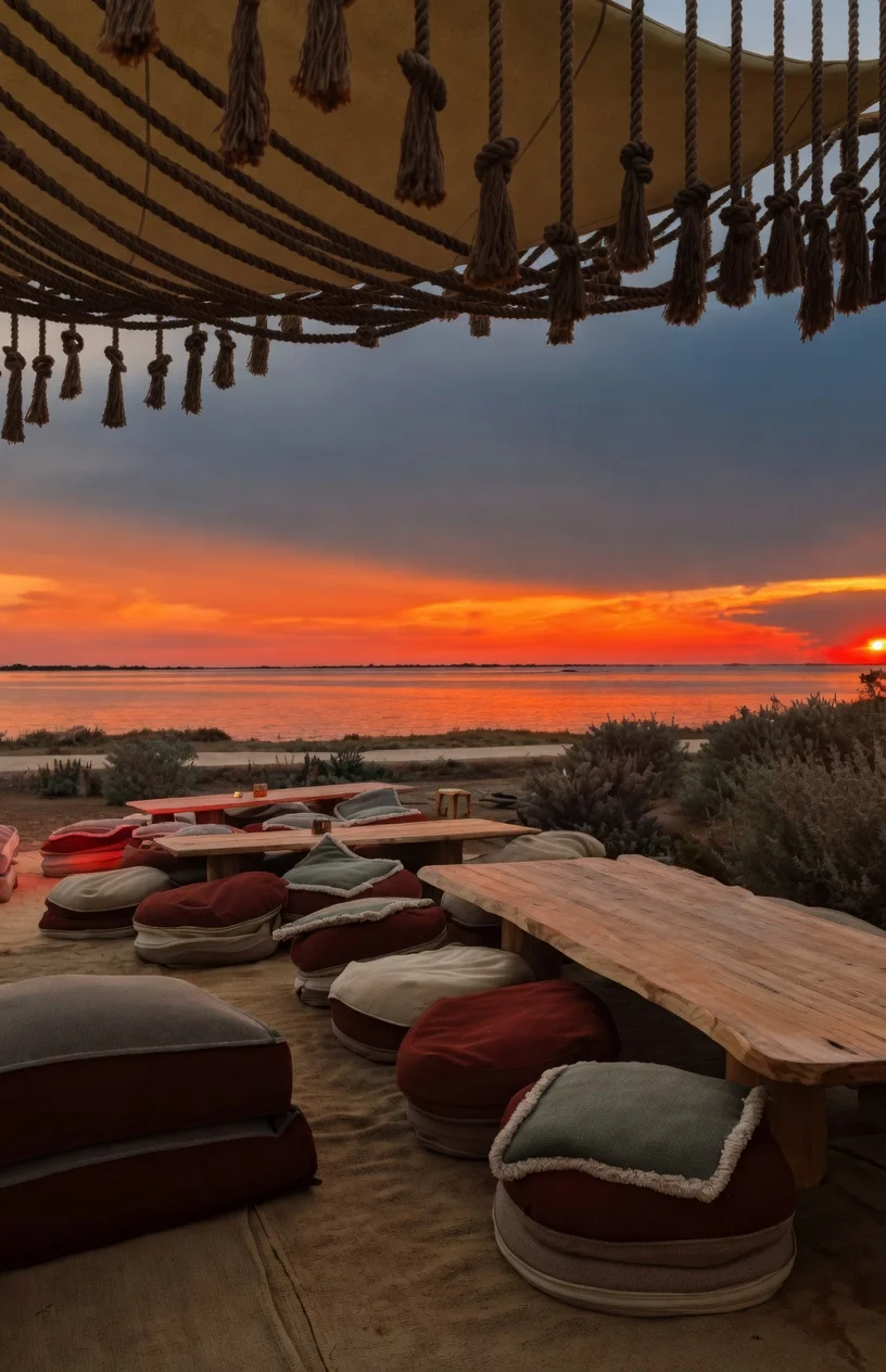 Vista mare al crepuscolo, Thot bar Porto Cesareo